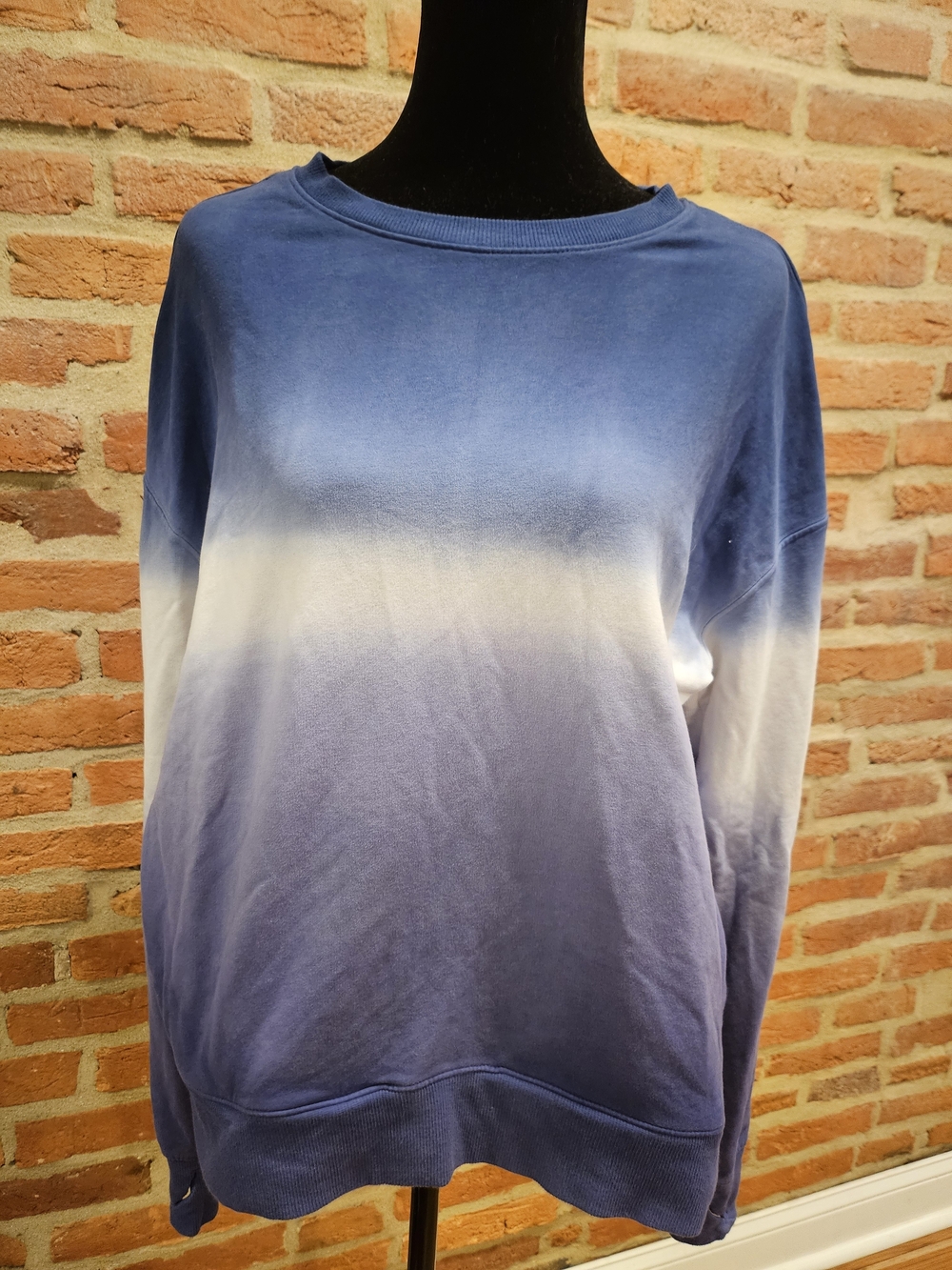 all in motion Lavender and Slate Layered Crewneck